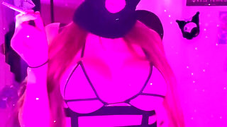 Artemisia Love Sexy Outfit and Balaclava Smoking Session for You