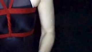 Swimwear Rope Bondage in Water: Hogtied & Gagged