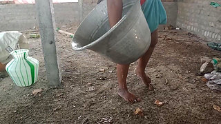 Indian Village House Wife Wet Pussy Romance in Forest Outdoor
