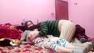 Desi Stepsister Fucks Stepbrother Hard on Bed - Hot Pakistani Sex