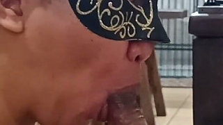 My Pinay Maid Sensual Blowjob, Cum in Mouth