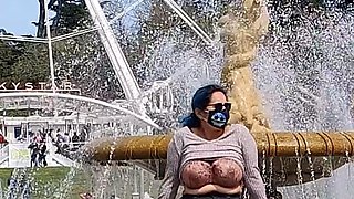 outdoor fountains exposed bra