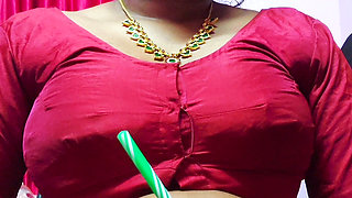 Horny Aunty Seduced Her Boyfriend with Her Boobs