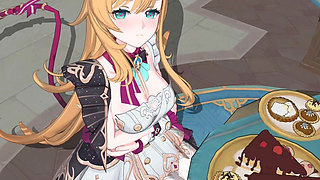 Genshin Impact- Escoffier’s Sweet Cake and Lustful Sex - 3D Hentai Animation