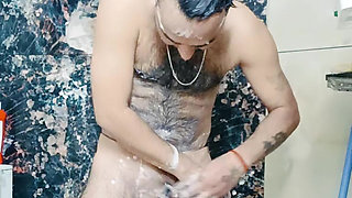 Enjoy morning bath and excercise with stepdaddy nude position