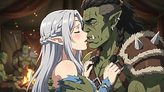 Captured by the Orc Warlord Elf Princess's Forbidden Night