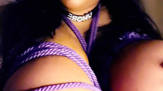 Taking the Monster Dildo and Squirting