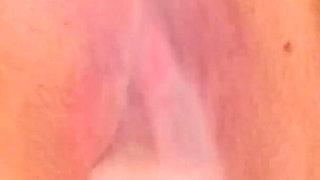 Hot MILF Masturbates in Bathtub with a Big Dildo in Herpussy and a Showerhead on Her Clit