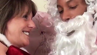 Santa home from work
