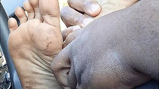 Karma's Virgin Soles 1st Car Feet Worship N Foot Job