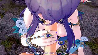 Lauma Gives a Hot Blowjob - Genshin Impact