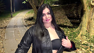 We Almost Got Caught! Stranger Fucks Me in the Street