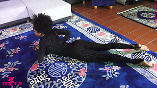Shiny Black Catsuit