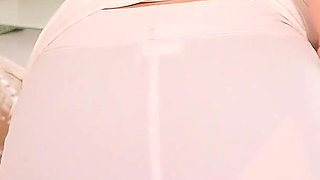 Dark Companion - See-through Pants, Black Garter Stockings & Internal Dildo Masturbation with Massive Squirt Closeups