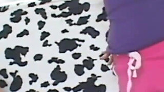 Brunette teen with small tits fucked in his truck and milked in mouth