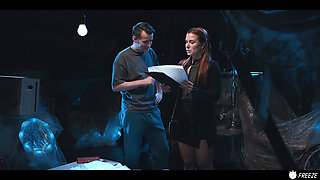 Redhead Landlady Getting Used by Horny Young Tenant - Time Stop Frozen In Time Freeze Fetish