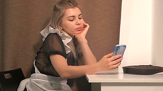 Step-stepdaddy Punishes Step-stepdaughter