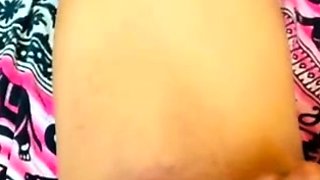 Close up solo beauty toying ass