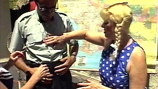 Grannies Host Wild Anal College Group Orgy