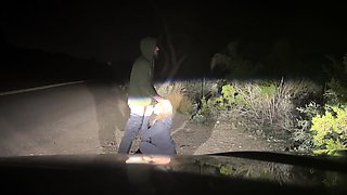 Pulled Over to Fuck Blonde Babe on the Roadside