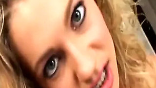 Blonde Babe Gets Drenched in Cum During Massive Gangbang Blowbang