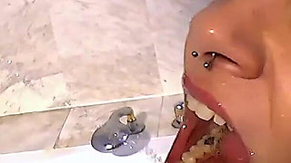 Ggg - Sexy Brunette with Big Tits Gets Pissed on in Pool by Ggg Studs