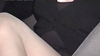 Horny MILF in the car