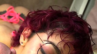 Amateur housewife blowjob and handjob with cumshot