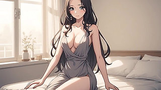 AI Generated Hentai content, Uncensored video of 18 Year old Hentai Girl, 3D Cartoon on closeup by Kiidzy Animates