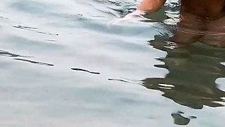 Hot amateur shakes her big boobs