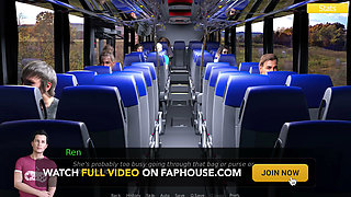 Erotica 8 - Ren Fingers Harper on the Bus After Catching Her Stealing