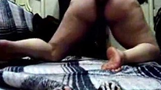 BBW Arab Lady in Amateur Webcam Show with Cucumber