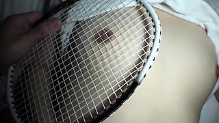 Blonde busty slut toys her ass and fingers pussy pov style