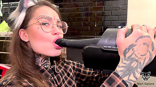 Mari Galore Unboxes a Fucking Machine with Her Boyfriend