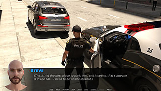 Exciting games: the girl got caught doing a blowjob and got covered her face with a huge cum load in the car ep 10