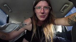 Hairy Anal ATM in the Car