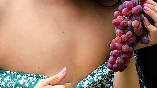 Cute Asian girl passion posing action