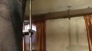 Domination monks and whips the women