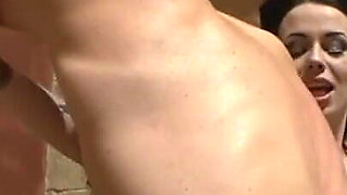 Humiliated masked man