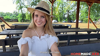 Divorcee Adriana Sweet Blonde Goes on a Blind Date by the Lake