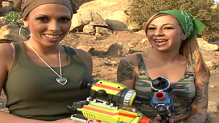 Lesbian Sexi Trio - Lets Go Hard Girls