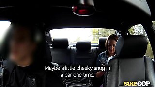 Fake cop seduced and fucked a long-legged redhead Candi Coxx