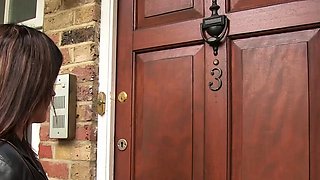 Horny British Mature Lesbians Fun During House Tour