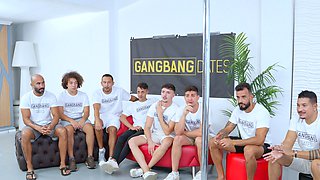Lina Arian Joy Takes Seven-Man Airtight Gangbang