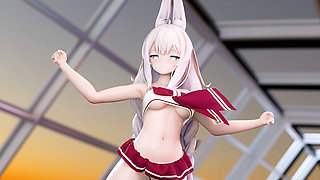 [mmd] Vicious-wigglewiggle Young Girl Bunny Girl Student Dress Miniskirt