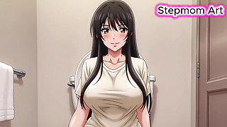 JOI Stepmom Show private Toilet - Come with me 100% You'll cum - Dirty Talk