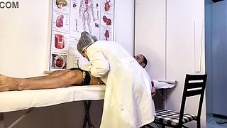 Nurse Exam Turns Naughty When Patient Gets Hard - Jennifer Pimenta Uncensored Medical Fetish