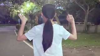 Eroberlin Monika Benz teen outdoor public sexy masturbation