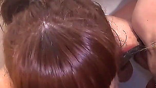 Double Piss Blowjob with My Bestfriend and Boyfriend