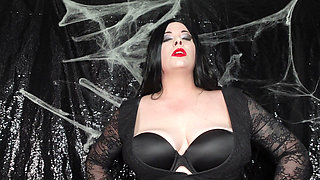 Stepmommy Morticia Addams Loves Your Fat Stomach and Feeding You